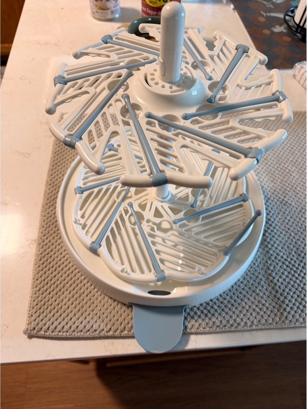Foldable Two-Tier Baby Bottle Drying Rack - Picture 2 of 2